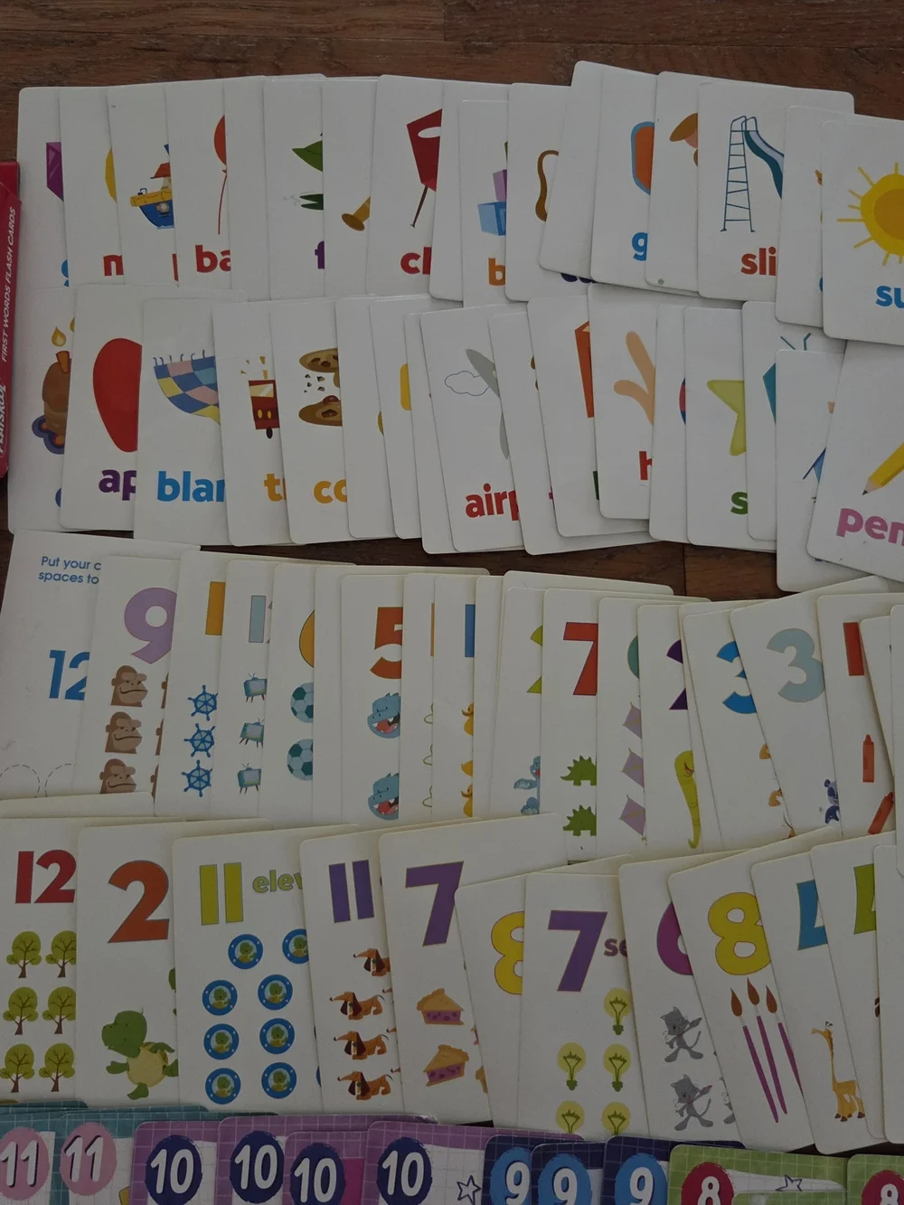 Playskool Kids Flash Card Learning Set. 5 Different Cards.